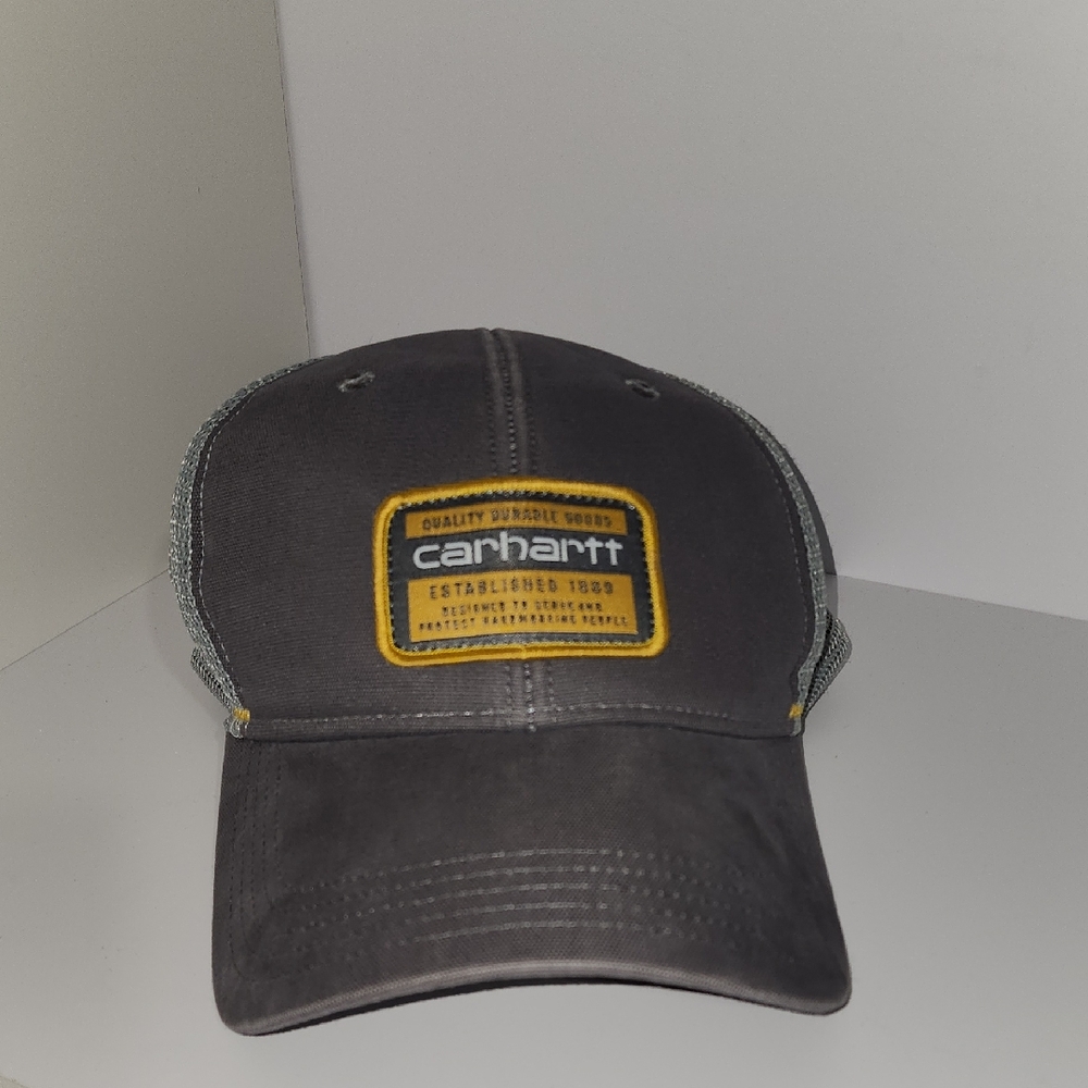 Carhartt Charcoal and Mustard Patch Cap